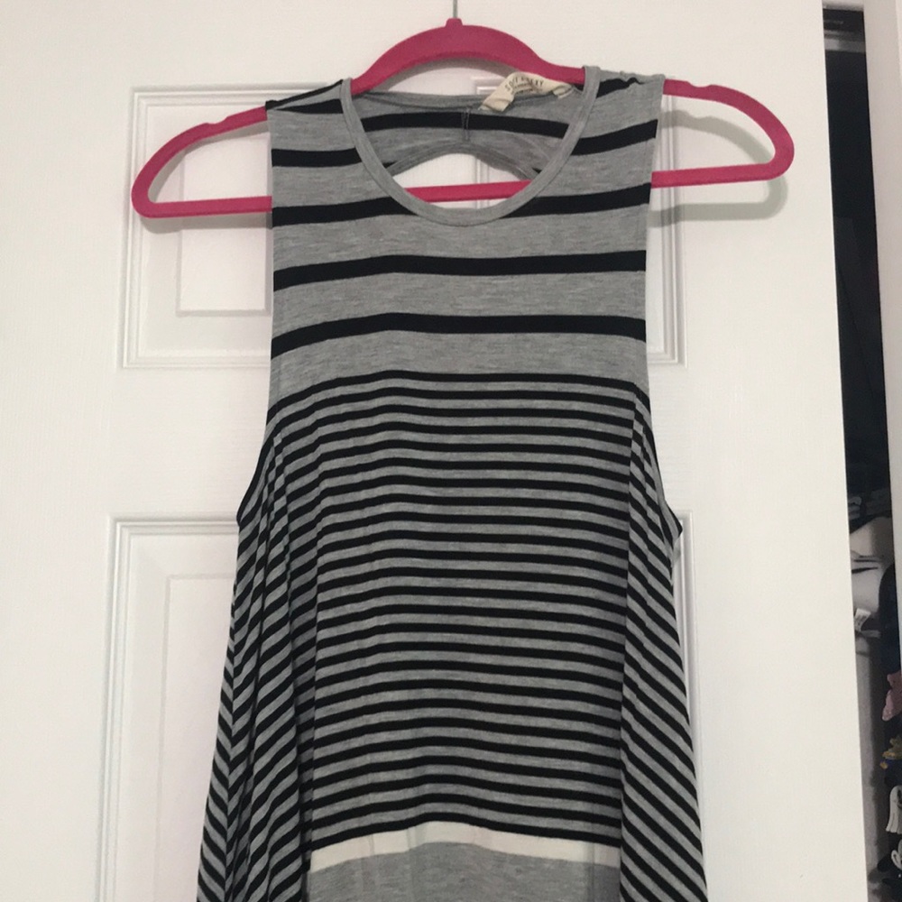 American Eagle Grey striped dress